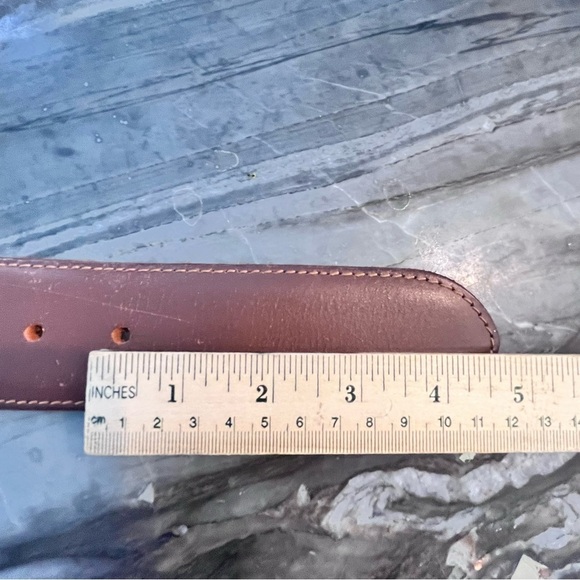 Lucky Brand Vintage Brown Woven Leather Belt Large Made in India - Picture 14 of 15
